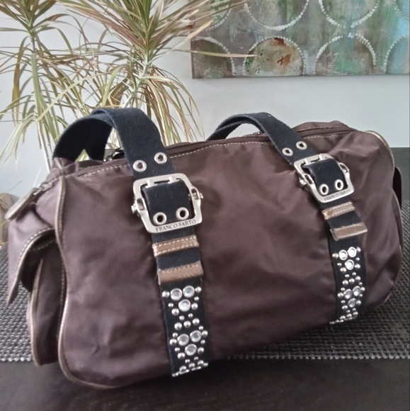 Franco Sarto Brown Nylon Handbag - Picture 2 of 10